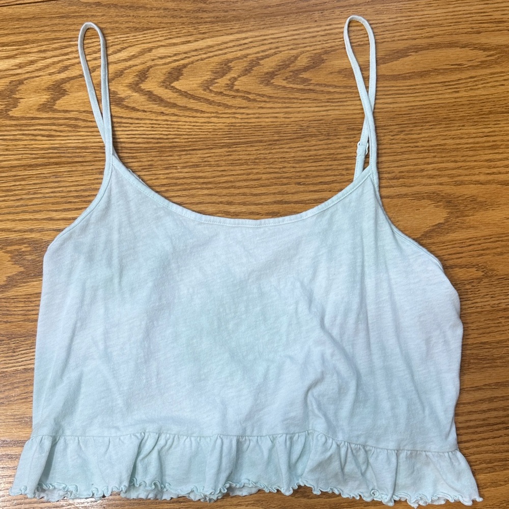 Women's Light Blue Spaghetti Strap Top